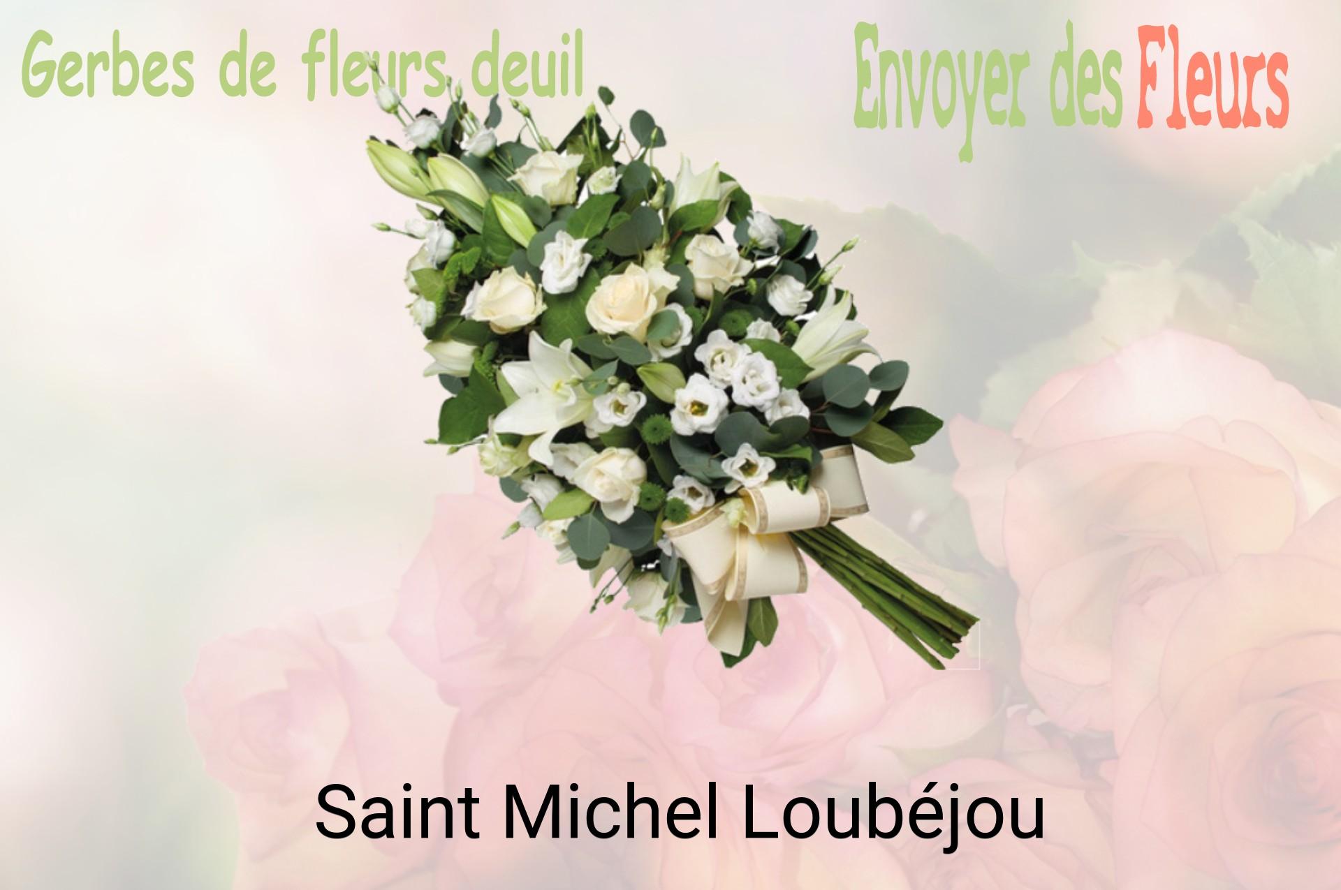 Gerbe de fleurs de deuil livrée à Saint-Michel-Loubéjou